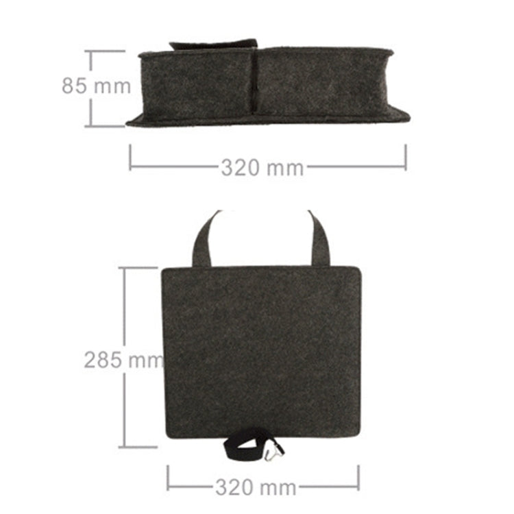 Felt Car Storage Bag Car Back Seat Hanging Organizer Bag