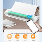 Small A4 Home Office Portable Inkless Printing Thermal Paper, Printer, 200pcs Thermal Paper