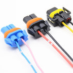 Car Headlight Socket Light Holder Plug With Cable, 1pair For 9005, 1pair For 9006, 1pair For H11 / H8 / 881