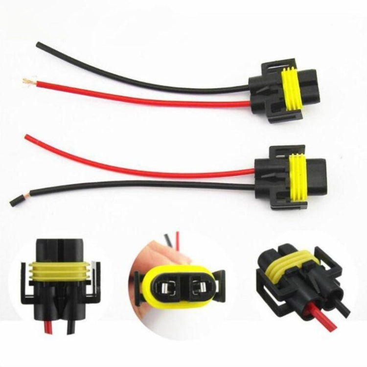 Car Headlight Socket Light Holder Plug With Cable, 1pair For 9005, 1pair For 9006, 1pair For H11 / H8 / 881
