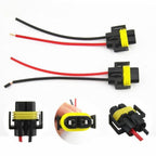 Car Headlight Socket Light Holder Plug With Cable, 1pair For 9005, 1pair For 9006, 1pair For H11 / H8 / 881