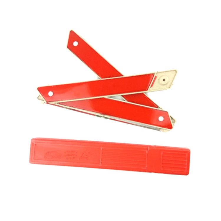 Car Storage Foldable Tripod Warning Plaque Car Emergency Warning Sign, 28 x 24cm