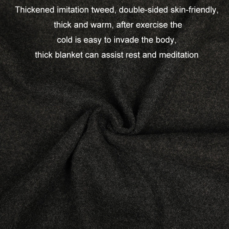 Yoga Blanket Upside Down Aid Sweat Absorbent Non-Slip Meditation Blanket, Light Gray, Black, Dark Gray