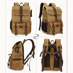 Large Capacity SLR Digital Camera Bag Laptop Backpack Canvas Storage Bag