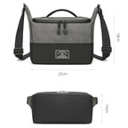 PU Leather Shoulder Crossbody Photography Bag SLR Camera Bag Lens Storage Bag