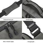 PU Leather Shoulder Crossbody Photography Bag SLR Camera Bag Lens Storage Bag