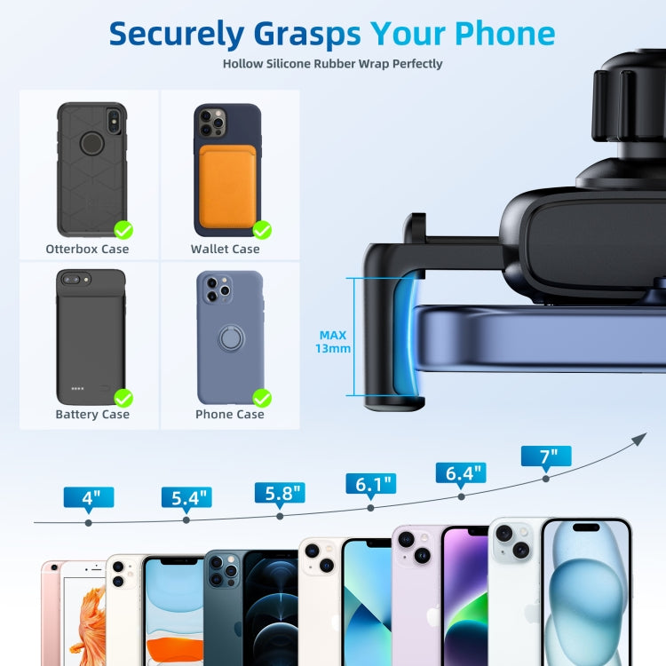 Car Rearview Mirror Phone Holder 360 Degree Rotation Smartphones Stand
