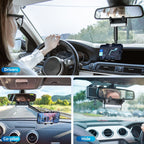 Car Rearview Mirror Phone Holder 360 Degree Rotation Smartphones Stand