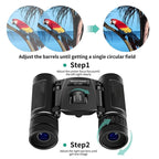 HD Powerful Folding Binoculars for Hunting Outdoor Camping, 200 x 25 Standard, 200 x 25 With Phone Clip, 500 x 25 Standard, 500 x 25 With Phone Clip, 3000 x 22 Standard, 3000 x 22 With Phone Clip