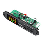 80W 12V Bluetooth MP3 Decoder Board With Power Amplifier Color Screen Call Recording, Big Remote Control, Silicone Remote Control, Small Remote Control