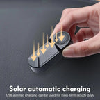Car Solar Anti-Theft Alarm LED Warning Light With Aromatherapy