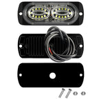 12W Car Side Signal Warning Light 24 LED Strobe Light