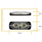 12W Car Side Signal Warning Light 24 LED Strobe Light