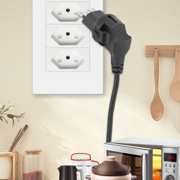 EU To Switzerland Convertible Plug With Ground Wire Travel Adaptor, Without Shell