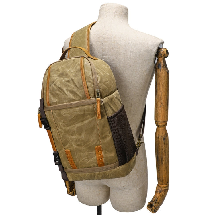 Outdoor Canvas Wear-resistant Waterproof Photography Shoulder Bag
