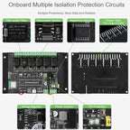 WAVESHARE RP2350 Industrial Control Board 6-Channel Relay Module, Based On RP2350 Microcontroller, Supports Wxternal Interfaces RS485 And Pico, With Wi-Fi Module