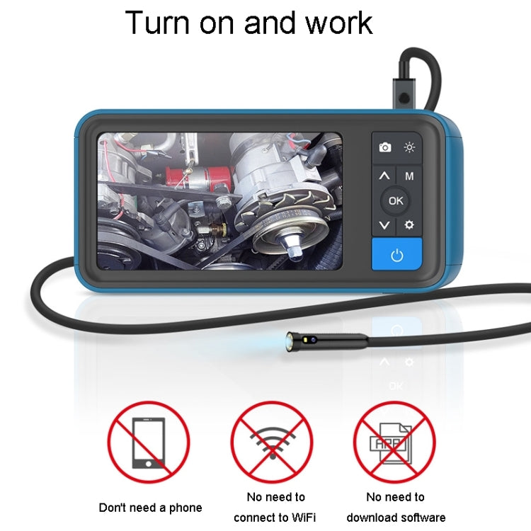 TESLONG MS450 8mm Dual Lens HD 4.5 Inch Large Screen Borescope Auto Repair Tool, 5M, 8mm Dual Lens / 5m
