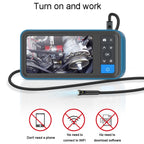 TESLONG MS450 8mm Dual Lens HD 4.5 Inch Large Screen Borescope Auto Repair Tool, 5M, 8mm Dual Lens / 5m