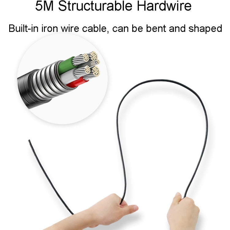 TESLONG MS450 8mm Dual Lens HD 4.5 Inch Large Screen Borescope Auto Repair Tool, 5M, 8mm Dual Lens / 5m