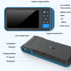 TESLONG MS450 8mm Dual Lens HD 4.5 Inch Large Screen Borescope Auto Repair Tool, 5M, 8mm Dual Lens / 5m