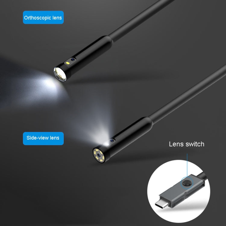 TESLONG MS450 8mm Dual Lens HD 4.5 Inch Large Screen Borescope Auto Repair Tool, 5M, 8mm Dual Lens / 5m