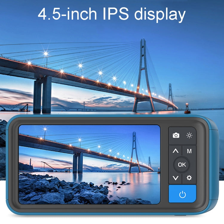 TESLONG MS450 8mm Dual Lens HD 4.5 Inch Large Screen Borescope Auto Repair Tool, 5M, 8mm Dual Lens / 5m