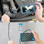 TESLONG MS450 8mm Dual Lens HD 4.5 Inch Large Screen Borescope Auto Repair Tool, 5M, 8mm Dual Lens / 5m