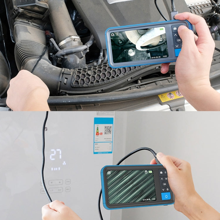 TESLONG MS450 8mm Dual Lens HD 4.5 Inch Large Screen Borescope Auto Repair Tool, 5M, 8mm Dual Lens / 5m
