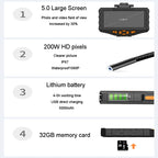 Teslong NTS300 5.5mm-1M Dual Lens Waterproof 5 Inch HD Industrial Borescope Auto Repair Tools, 5.5mm Dual Lens / 1m
