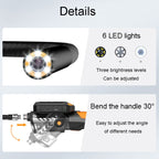 Teslong NTS300 5.5mm-1M Dual Lens Waterproof 5 Inch HD Industrial Borescope Auto Repair Tools, 5.5mm Dual Lens / 1m