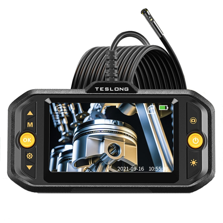 Teslong TS43S HD Camera Probe 4.3 Inch Screen All-In-One Industrial Borescope Auto Repair Tools, 8.0mm Dual Lens