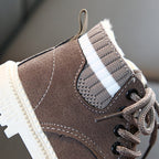 Autumn Winter Children Martin Boots Boys Girls Plush Warm Boots Casual Shoes, 21, 22, 23, 24, 25, 26, 27, 28, 29, 30