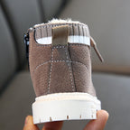 Autumn Winter Children Martin Boots Boys Girls Plush Warm Boots Casual Shoes, 21, 22, 23, 24, 25, 26, 27, 28, 29, 30