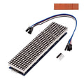 MAX7219 Point Battage Module LH Control Single-Chip Module 4 In 1 Display With 5P Cable, Red Light, Green Light, Blue Light