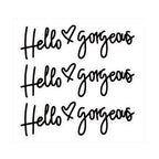Hello gorgeous Car Stickers Inverted Rear Mirror Glass Sticker, Hello gorgeous