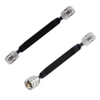 Window/Door Pass Through Flat RF Coaxial Cable UHF 50 Ohm RF Coax Pigtail Extension Cord, 20cm, 30cm, 40cm