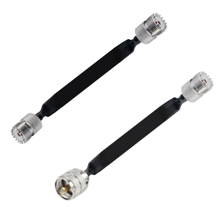 Window/Door Pass Through Flat RF Coaxial Cable UHF 50 Ohm RF Coax Pigtail Extension Cord, 20cm, 30cm, 40cm