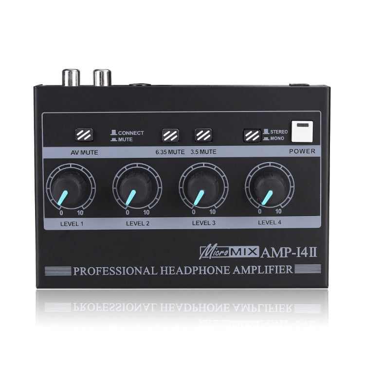 Mini HIFI 8-channel Monitoring Portable Headphone Amplifier Distributor, AMP-i4Ⅱ