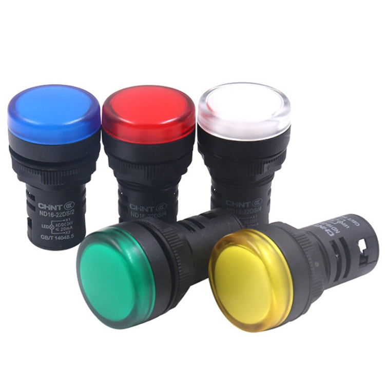 CHINT ND16-22DS LED Signal Light Power AD Indicator Lights, 24V (Red), 24V (Green), 24V (Yellow)