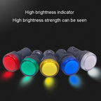 CHINT ND16-22DS LED Signal Light Power AD Indicator Lights, 24V (Red), 24V (Green), 24V (Yellow)