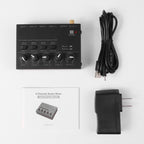Ultra-compact 4 Channel Stereo Sound Low-noise Mixer For Recording Live Broadcasting, US Plug, MAX400