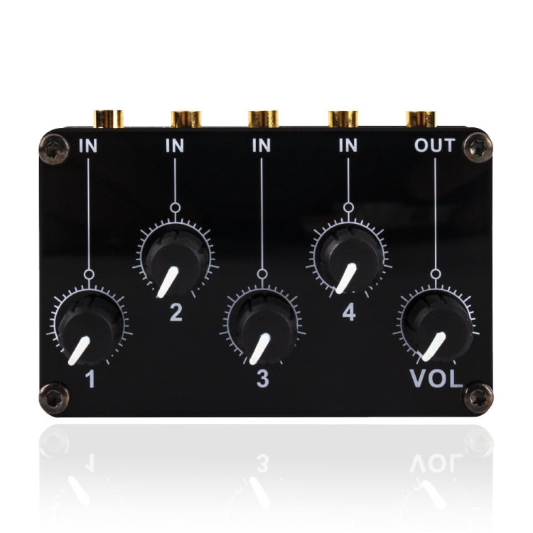 Portable 4-Way Stereo Line Passive Mixer Console, TX400