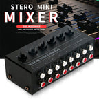 Audio Stereo Hub 6-Channel Passive Mixer Controller, CX600