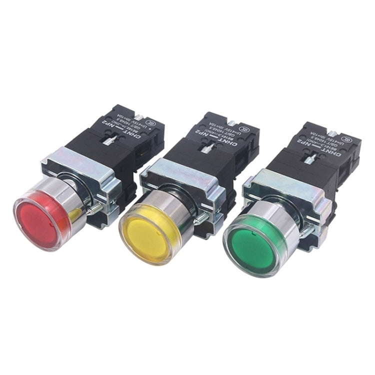 Pushbutton Switches With LED Light Silver Alloy Contact Push Button, CHINT NP2-BW3461/24V 1 NO, CHINT NP2-BW3462/24V 1 NC, CHINT NP2-BW3465/24V 1 NO+1 NC, CHINT NP2-BW3463/24V 2 NO, CHINT NP2-BW3461/220V 1 NO, CHINT NP2-BW3462/220V 1 NC                ...