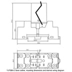 YIJIA YJ2N-GS 8-Pin 2 Way Small Electromagnetic Relay, YIJIA YJ2N-GS