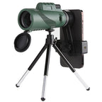 40x60 FMC Multi-layer Coated High-definition Monocular Binoculars, Standard, with Holder and Tripod