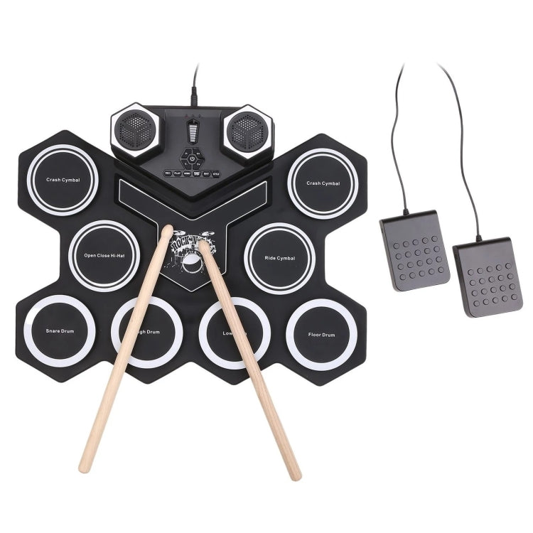G6008 Desktop Drums With Sound Lithium Portable Drum Set Bluetooth Kids Practice Drum