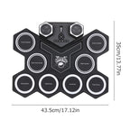 G6008 Desktop Drums With Sound Lithium Portable Drum Set Bluetooth Kids Practice Drum