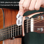 Galux GC501A Acoustic Guitar Pitch Clip Folk Ukulele Metal Clip With Storage Bag, Black, Silver, Fantasy Color, Dark Wood Pattern