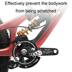 ENLEE EM2201 2pcs /Set Bicycle Crank Protective Covers Universal Decoration For Mountain And Road Bikes, Shark, Transparent, Flash, Explosion